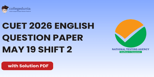 CUET 2026 English May 19 Shift 2 Question Paper- Download Answer Key and Solution PDF